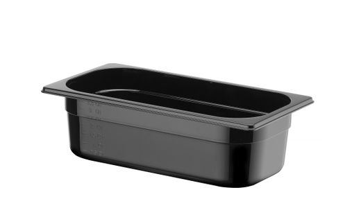 Container GN 1/3 black polycarbonate, HENDI, Profi Line, GN 1/3, 4L, Black, 325x176x(H)100mm 1