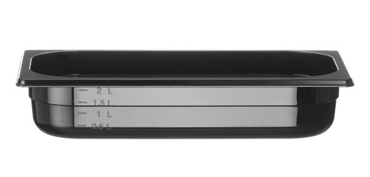 Container GN 1/3 black polycarbonate, HENDI, Profi Line, GN 1/3, 2,5L, Black, 325x176x(H)65mm 1