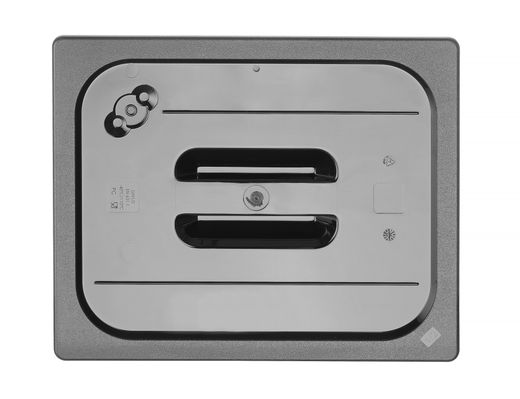 Lid for GN containers black polycarbonate, HENDI, GN 1/2, Black, 325x265mm 1