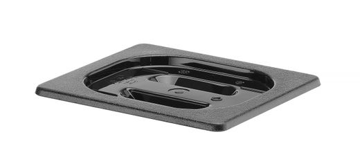 Lid for GN containers black polycarbonate, HENDI, GN 1/6, Black, 176x162mm 1