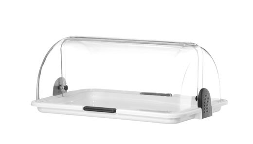 Atsevišķa vitrīna Roll top, HENDI, Balts, 465x315x(H)195mm, Taisnstūra 1