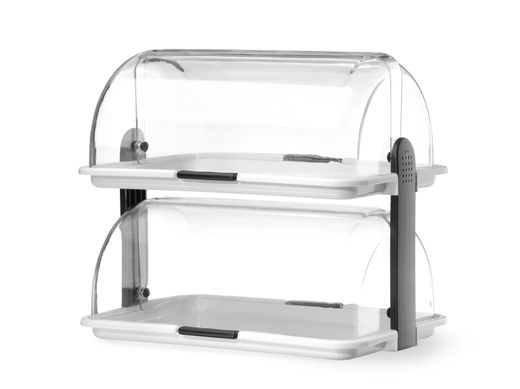 Espositore roll top - doppio, HENDI, Bianco, 465x310x(H)410mm 1