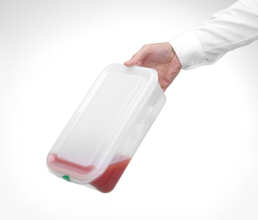 GN 1/4 container, polypropylene, HENDI, GN 1/4, 2,8L, Transparent, 265x162x(H)100mm, Rectangular 1