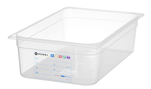 Container GN 1/1 HACCP, HENDI, GN 1/1, 21L, Transparent, 530x325x(H)150mm 1