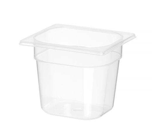 GN talpykla 1/6 Profi Line iš polipropileno, HENDI, Profi Line, GN 1/6, 2,4L, Permatomas, 176x162x(H)150mm 1