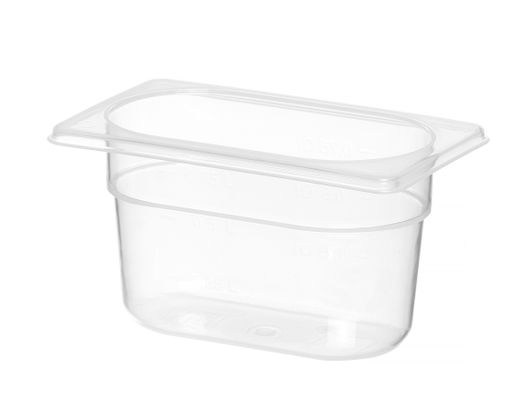 Contenitore Gastronorm 1/9, HENDI, Profi Line, 1,0, GN 1/9, 1L, Trasparente, 176x108x(H)100mm 1