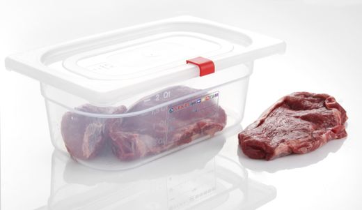 Klambrid GN HACCP nõude jaoks, polüpropüleenist, HENDI, Punane, 12 tk 1