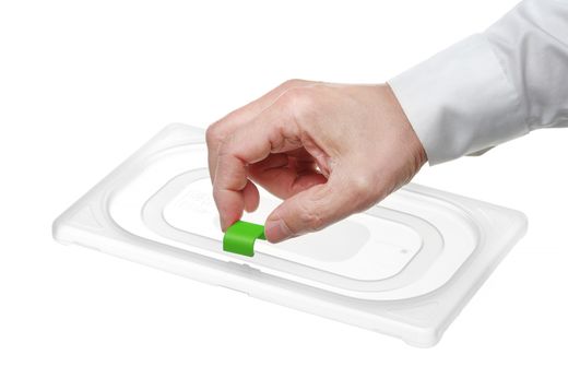 Polypropylenové klipy HACCP pro kontejnery GN, HENDI, Zelená, 12 ks 1