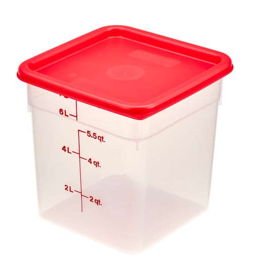 CamSquare transparent polypropylene food storage container., Cambro, 7.6 L, 7,6L, Transparent, 215x215x(H)230mm 1