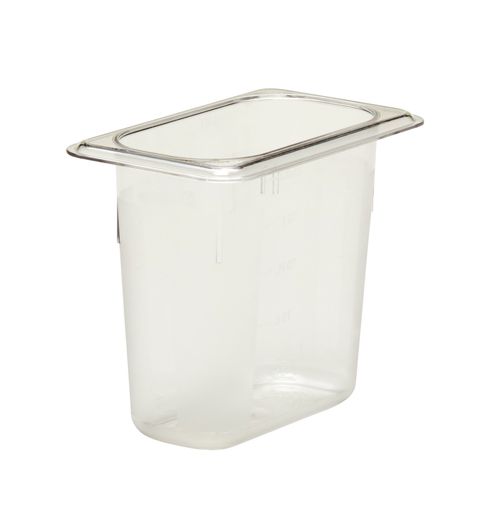 Camwear GN 1/9 polycarbonate container., Cambro, GN 1/9, 1,4L, Transparent, 108x176x(H)150mm 1