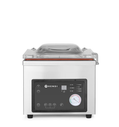 Vacuum chamber packaging machine, HENDI, Profi Line, sealing strip 260 mm, 230V/370W, 330x480x(H)360mm 1