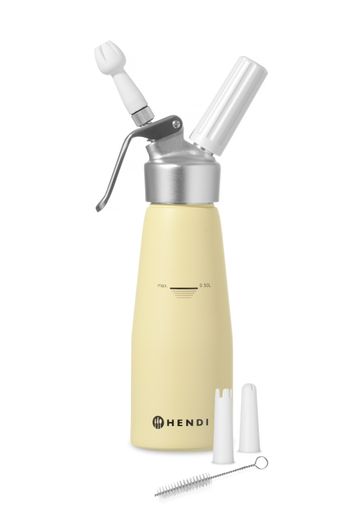 Cream whipper, HENDI, 0,5L, Pastel yellow, ⌀80x(H)260mm 1