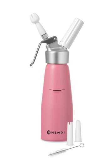 Cream whipper, HENDI, 0,5L, Pastel pink, ⌀80x(H)260mm 1