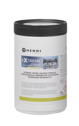 Extreme Coffee Lab NEW FORMULA, a professional cleaning powder for bean to cup coffee machines., HENDI, 0,75 kg 1