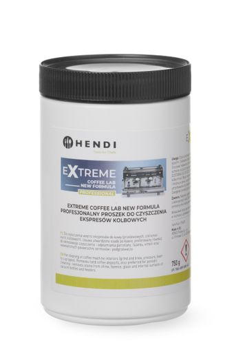 Extreme Coffee Lab NEW FORMULA, a professional cleaning powder for bean to cup coffee machines., HENDI, 0,75 kg 1