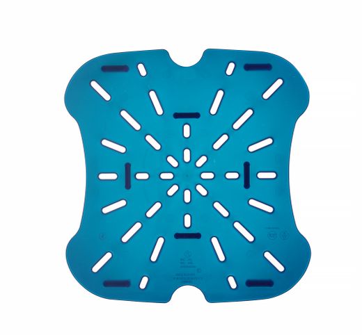 Drain shelf for container CamSquares Fresh Pro, Cambro, for 11,4 l, 17,2 l and 20,8 l containers, Blue, 232x222x(H)25mm 1