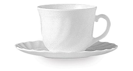 Šálek Trianon, Arcoroc, 280 ml, 0,28L, Bílá, ⌀94x(H)72mm 1
