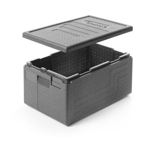 Professional grade insulated carrier CAM GOBOX Economy 46 L, GN 1/1, GN 1/2., Cambro, Black, 600x400x(H)316mm 1