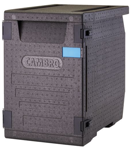 Professional grade insulated carrier Cam GoBox, front-loaded, 86 L, GN 1/1., Cambro, GN 1/1, 86L, Black, 640x440x(H)625mm 1