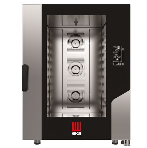 Electric convection-steam oven Millennial Black Mask Bakery, 10x 600x400mm - electronic control, Tecnoeka, 400V/15500W, 850x1035x(H)1130mm 1
