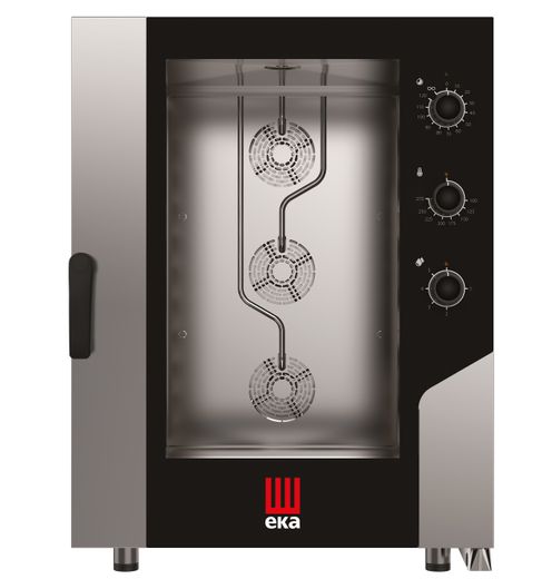 Electric convection-steam oven Millennial Smart Bakery, 10x 600x400mm - electromechanical control, Tecnoeka, 400V/15500W, 850x1041x(H)1130mm 1