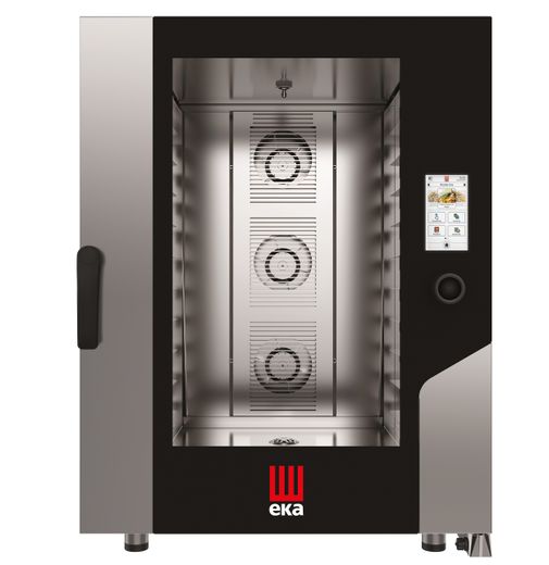 Electric convection-steam oven Millennial Touch Screen Bakery with cleaning system, 10x 600x400mm - electronic control, Tecnoeka, 400V/17000W, 850x1035x(H)1130mm 1