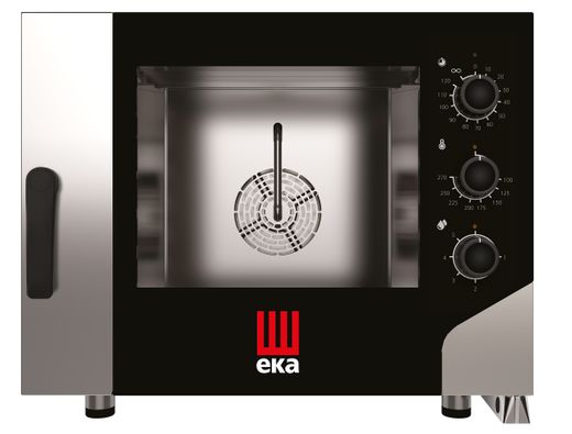 Electric convection-steam oven Millennial Smart Bakery, 4x 600x400mm - electromechanical control, Tecnoeka, 400V/7800W, 850x1044x(H)700mm 1