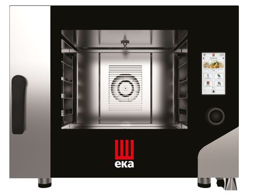 Electric convection-steam oven Millennial Touch Screen Bakery with cleaning system, 4x 600x400mm - electronic control, Tecnoeka, 400V/7800W, 850x1035x(H)700mm 1