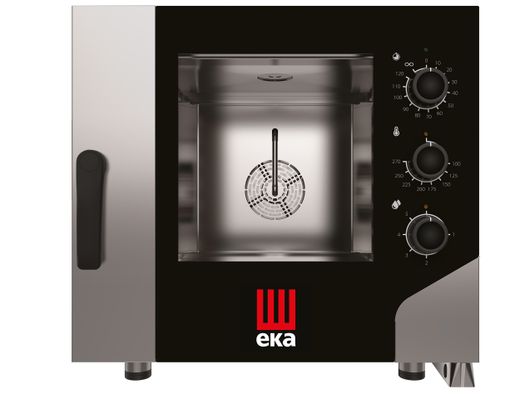 Konvektsioon-auruahi Millennial Smart Gastro 5 × GN 1/1 - elektromehaanilise juhtimisega, elektriline, toitlustuspumbaga, Tecnoeka, Millennial Smart, 730x855x(H)700mm 1
