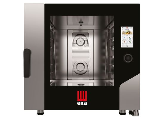 Electric convection-steam oven Millennial Touch Screen Bakery with cleaning system, 6x 600x400mm - electronic control, Tecnoeka, 400V/11400W, 850x1035x(H)850mm 1
