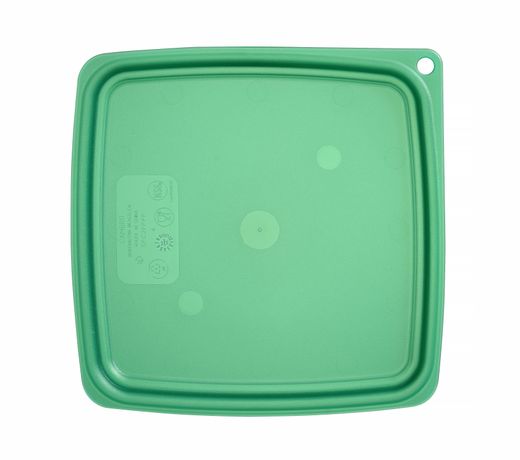 Lid for CamSquares Fresh Pro container, Cambro, for 1,9 l and 3,8 l containers, Green, 191x191x(H)19mm 1