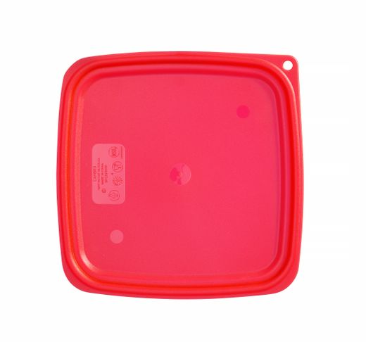 Lid for CamSquares Fresh Pro container, Cambro, for 5,7 l and 7,6 l containers, Red, 229x229x(H)19mm 1