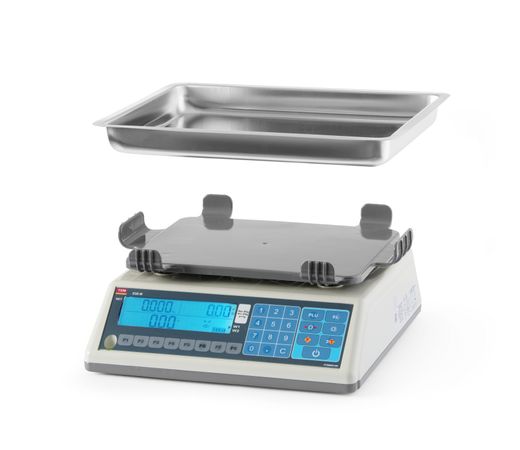 Waga kalkulacyjna LCD z legalizacją, seria EGE, głęboka szalka, 30 kg, TEM, 355x330x(H)155mm 1