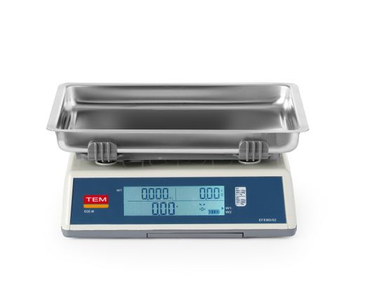 Waga kalkulacyjna LCD z legalizacją, seria EGE, głęboka szalka, 30 kg, TEM, 355x330x(H)155mm 1