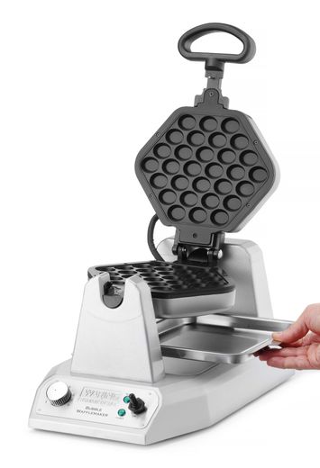 Rotacinė vaflių keptuvė „Bubble Waffle“ vafliams, su nuimamomis plokštelėmis, Waring, 230V/1200W, 267x432x(H)216mm 1