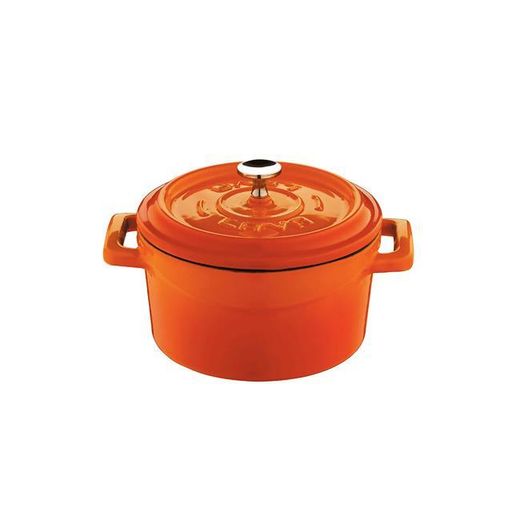Mini cast iron pot, Lava, Orange 1