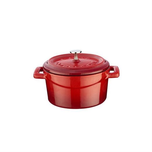 Mini cast iron pot, Lava, Red 1