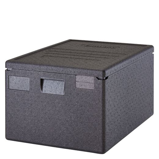 Professional grade insulated carrier CAM GOBOX, top-loaded, 600x400 mm., Cambro, 80 L, 80L, Black, 690x490x(H)370mm 1
