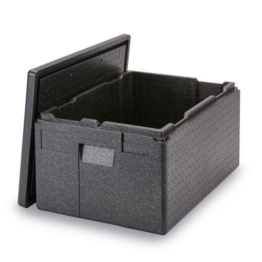 Professional grade insulated carrier CAM GOBOX XL, top-loaded, GN 1/1., Cambro, Black, 610x430x(H)320mm 1