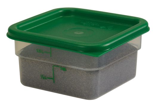 Cover for CAMBRO's CamSquare container., Cambro, for the 1.9 L and 3.8 L containers – green, Green, 190x190x(H)16mm 1