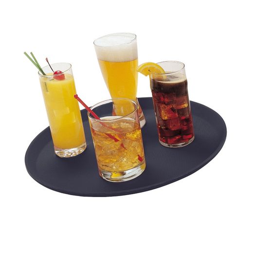 Camtread serving tray, round, non-slip surface., Cambro, black, Black, ⌀355x(H)21mm 1
