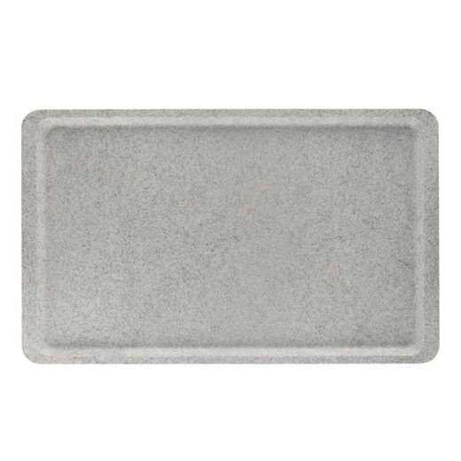 Versa polyester tray with flat rim, granite., Cambro, GN 1/1, Light grey, 325x530mm 1
