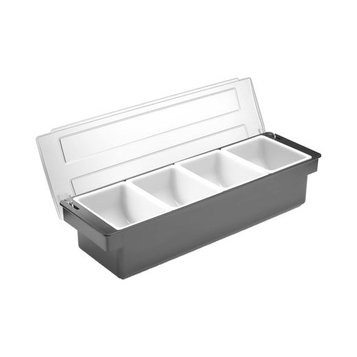 Condiment holder - 4 containers, BarUp, 480x150x(H)100mm 1