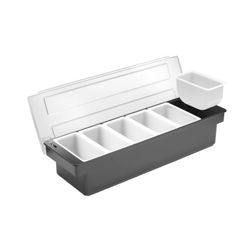 Condiment holder - 6 containers, BarUp, 480x150x(H)100mm 1