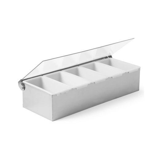 Condiment holder, BarUp, 5 containers, 375x140x(H)90mm 1