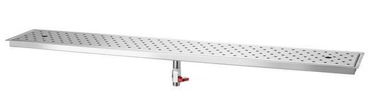 TopBar Oxygen drip tray with condensation drain line, Barmatic, Silver 1