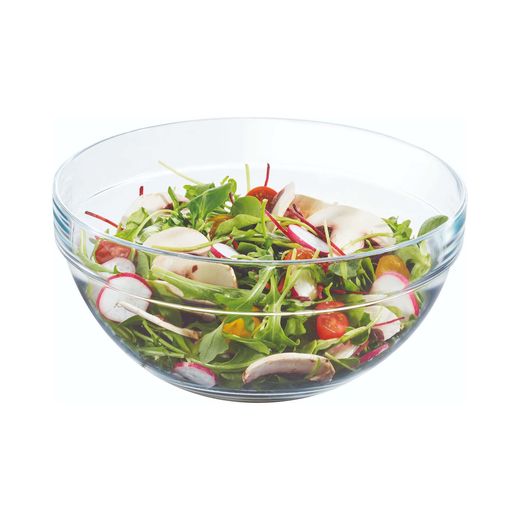 Empilable salad bowl, Arcoroc, 0,29L, Transparent, ⌀230x(H)105mm 1