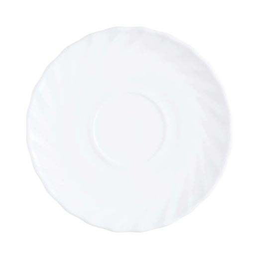 Trianon saucer, Arcoroc, Trianon, ø160 mm, White, ⌀160x(H)17mm 1
