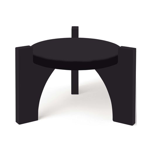 Madeira Black Dispenser Base, Black 1