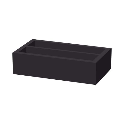 Madeira Black Cutlery Box, Black 1